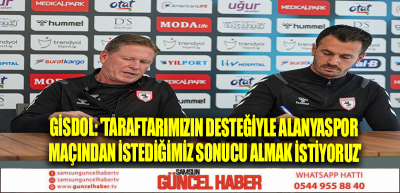 Gisdol: 'Taraftarımızın desteğiyle Alanyaspor maçından istediğimiz sonucu almak istiyoruz'