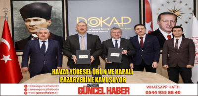 Havza Yöresel Ürün ve Kapalı Pazaryerine kavuşuyor