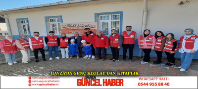 Havza’da Genç Kızılay’dan kitaplık