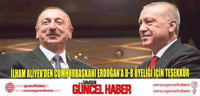 İlham Aliyev’den Cumhurbaşkanı Erdoğan’a D-8 üyeliği için teşekkür