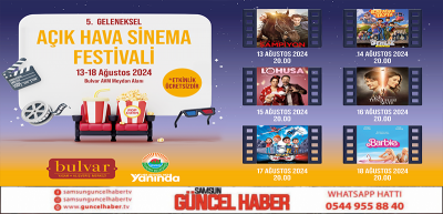 İlkadım’da Açık Hava Sinema Festivali başlıyor