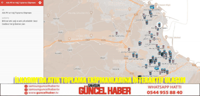 İlkadım'da atık toplama ekipmanlarına interaktif ulaşım