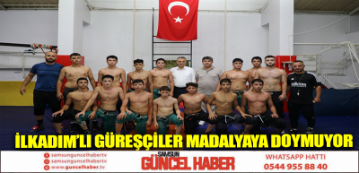 İlkadım’lı güreşçiler madalyaya doymuyor