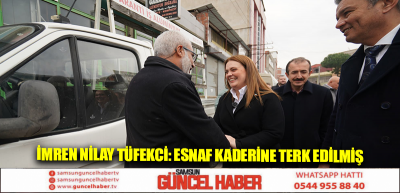 İmren Nilay Tüfekci: ESNAF KADERİNE TERK EDİLMİŞ