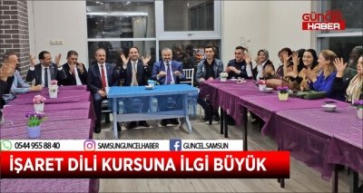 İŞARET DİLİ KURSUNA İLGİ BÜYÜK