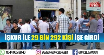 İŞKUR İLE 29 BİN 292 KİŞİ İŞE GİRDİ