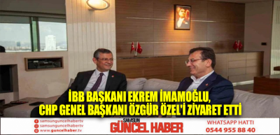 İstanbul Büyükşehir Belediye Başkanı Ekrem İmamoğlu, CHP Genel Başkanı Özgür Özel'i ziyaret etti