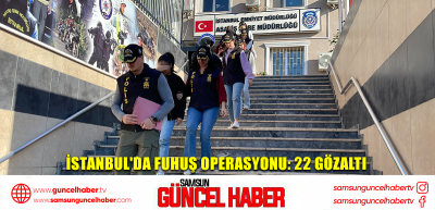 İstanbul'da fuhuş operasyonu: 22 gözaltı