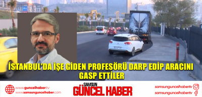 İstanbul'da işe giden profesörü darp edip aracını gasp ettiler