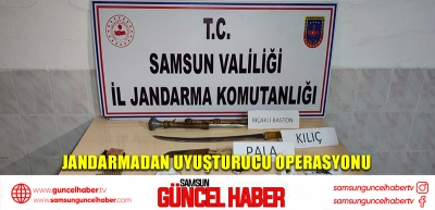 Jandarmadan uyuşturucu operasyonu