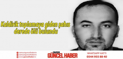 Kaldirik toplamaya giden şahıs derede ölü bulundu