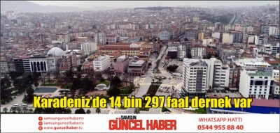 Karadeniz’de 14 bin 297 faal dernek var