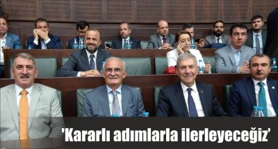 'Kararlı adımlarla ilerleyeceğiz'