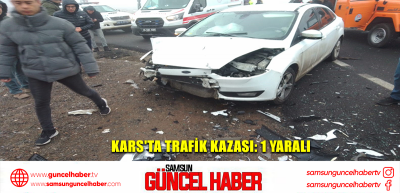  Kars'ta trafik kazası: 1 yaralı