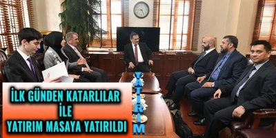 KATARLILAR, ‘YATIRIM’ İÇİN SAMSUN’DA