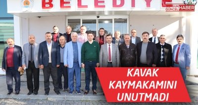 Kavak Belediyesi Kaymakamını Unutmadı