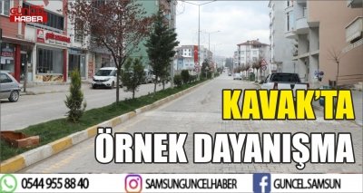 KAVAK’TA ÖRNEK DAYANIŞMA