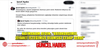 Kaymakam Aydın: 