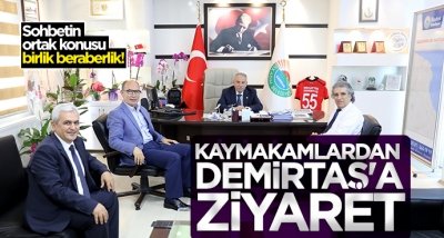 Kaymakamlardan Necattin Demirtaş'a ziyaret