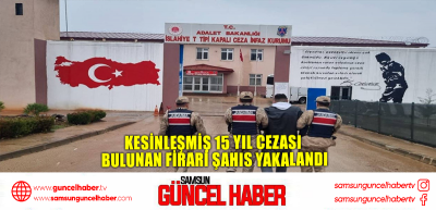 Kesinleşmiş 15 yıl cezası bulunan firari şahıs yakalandı