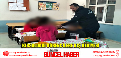 Kırsaldaki öğrencilere kış hediyesi