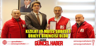  Kızılay 19 Mayıs Şubesi Türkiye birincisi oldu