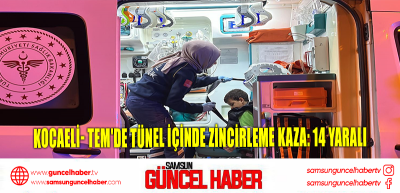 KOCAELİ- TEM'de tünel içinde zincirleme kaza: 14 yaralı