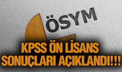 KPSS ön lisans sonuçları açıklandı