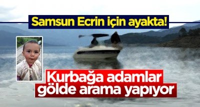 Kurbağa adamlar Ecrin'i gölde aranıyor