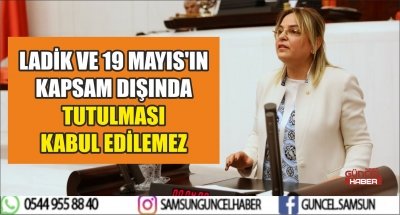 LADİK VE 19 MAYIS'IN KAPSAM DIŞINDA TUTULMASI KABUL EDİLEMEZ