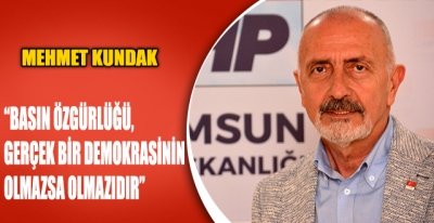 MEHMET KUNDAK 10 OCAK ÇALIŞAN GAZETECİLER GÜNÜNÜ KUTLADI