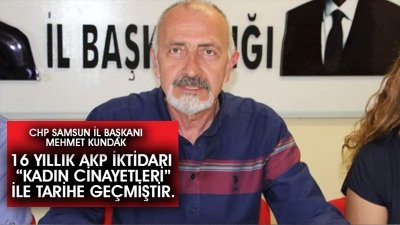  Mehmet Kundak 16 Yıllık AKP İktidarı “Kadın Cinayetleri” İle Tarihe Geçmiştir.