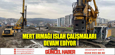 Mert Irmağı ıslah çalışmaları devam ediyor