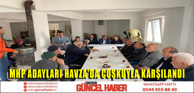 MHP ADAYLARI HAVZA'DA COŞKUYLA KARŞILANDI 