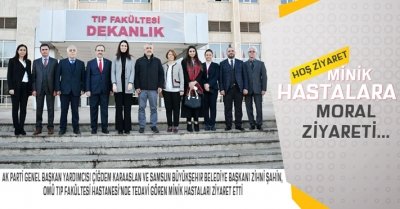 MİNİK HASTALARA MORAL ZİYARETİ