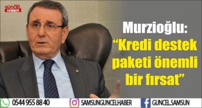 Murzioğlu: “Kredi destek paketi önemli bir fırsat”