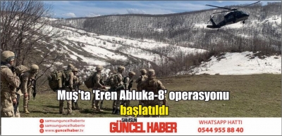 Muş'ta 'Eren Abluka-8' operasyonu başlatıldı