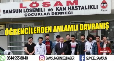 ÖĞRENCİLERDEN ANLAMLI DAVRANIŞ