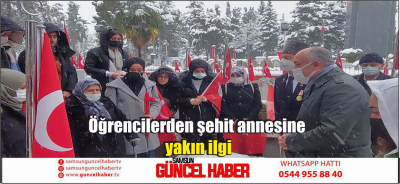 Öğrencilerden şehit annesine yakın ilgi