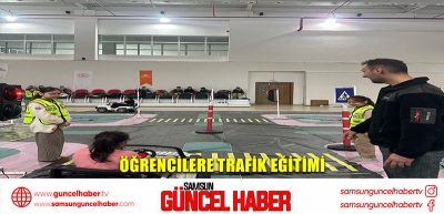 Öğrencilere trafik eğitimi