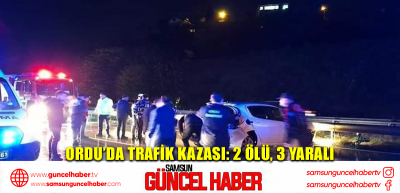 Ordu’da trafik kazası: 2 ölü, 3 yaralı