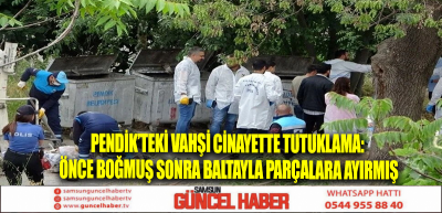 Pendik’teki vahşi cinayette tutuklama: Önce boğmuş sonra baltayla parçalara ayırmış