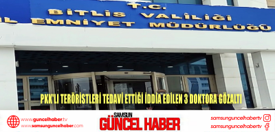 PKK'lı teröristleri tedavi ettiği iddia edilen 3 doktora gözaltı