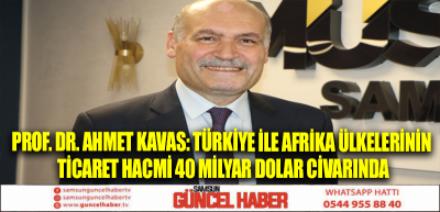 Prof. Dr. Ahmet Kavas: Türkiye ile Afrika ülkelerinin ticaret hacmi 40 milyar dolar civarında