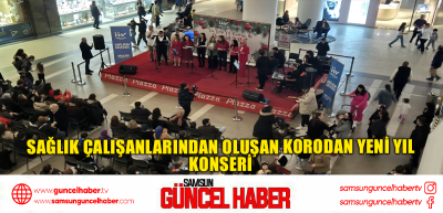 Sağlık çalışanlarından oluşan korodan yeni yıl konseri