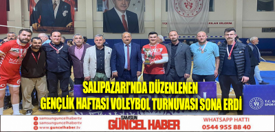 Salıpazarı'nda düzenlenen Gençlik Haftası Voleybol Turnuvası sona erdi