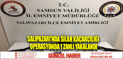 Salıpazarı'nda silah kaçakçılığı operasyonda 1 zanlı yakalandı