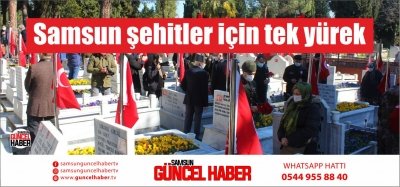 Samsun şehitler için tek yürek