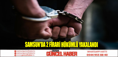 Samsun'da 2 firari hükümlü yakalandı