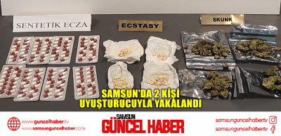  Samsun'da 2 kişi uyuşturucuyla yakalandı